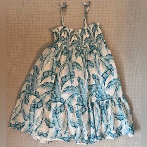 Janie and Jack Blue Leaf Print Dress